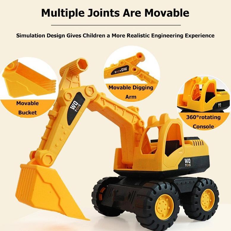 recommended joytoys1 besar truk mainan teknik dump truck truk mainan bulldozer excavator traktor mob