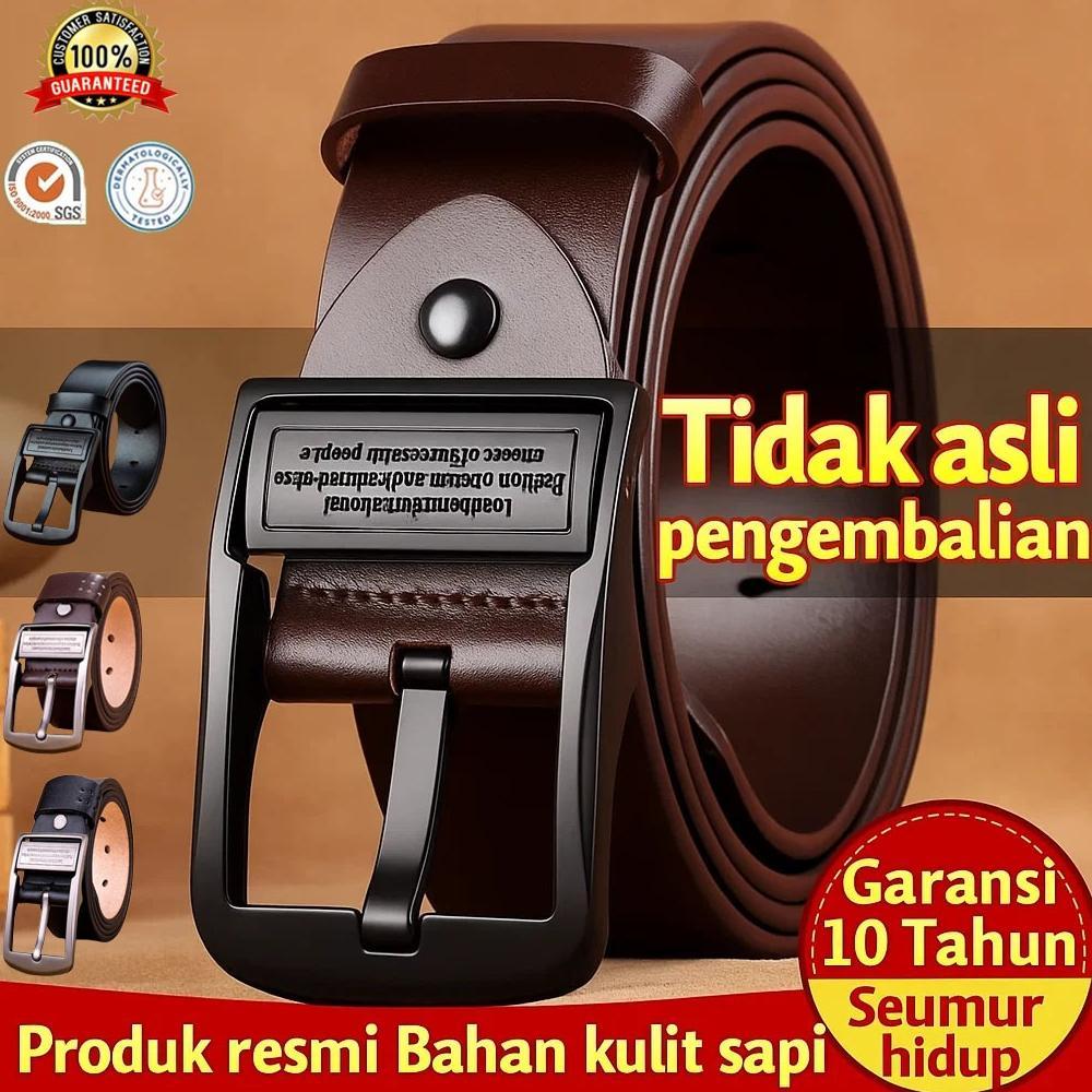 GARANSI [Tali Kulit 100% Asli] Sabuk Pria/Ikat Pinggang Pria/Sabuk Kulit Pria/sabuk pinggang pria/ta
