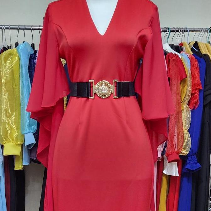 Kleid- Loowear Bodycon Long Dress Butik Wanita Kondangan Casual Formal Vintage Premium Bangkok Terba