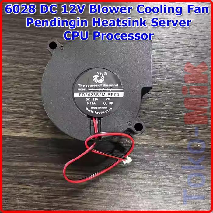 6028 12V 6V 24V DC Blower Kipas Pendingin Keong Brushless Cooling Fan