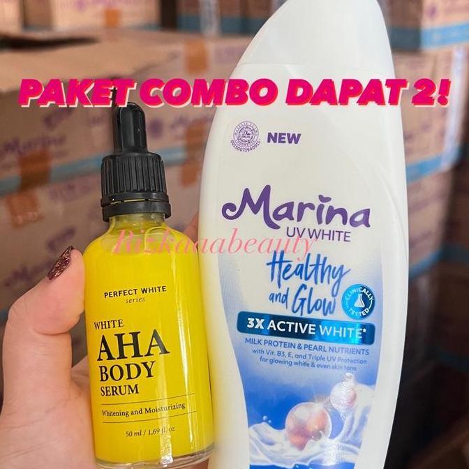 Gesicht- [Paket Combo] Marina 185Ml + Perfect White 50Ml Marina Hand & Body Lotion Uv White PerfectW