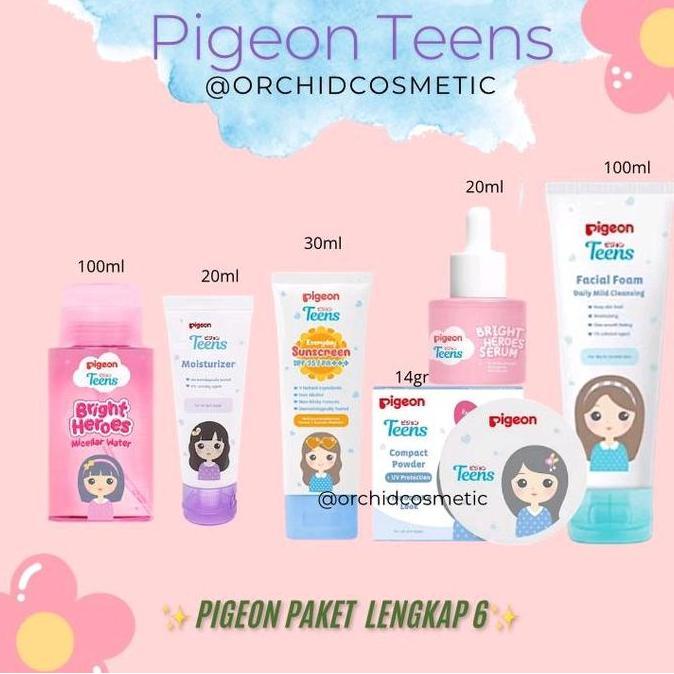 Gesicht- Pigeon Paket Skincare Remaja/Skincare Pencerah Remaja
