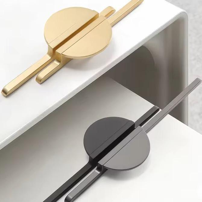 IND 20cm 30cm Handle Pintu Lemari Gold Tarikan Lemari Panjang Gagang Pintu Lemari