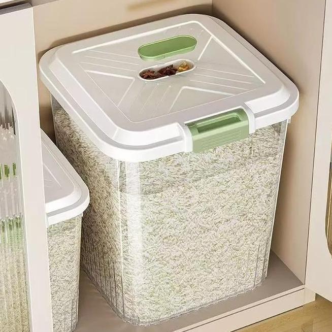 Tempat Penyimpanan Beras Wadah Beras Tempat Beras 25Kg El Baru Tempat Beras 10 Kg Estetik Dispenser 