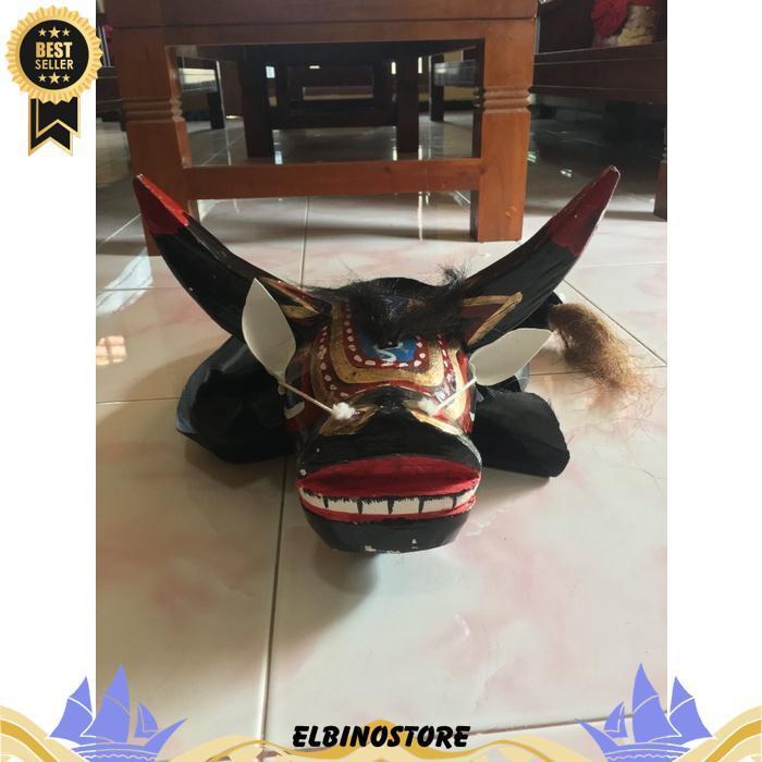 Barongan Bantengan - Mainan Anak Banteng Bantengan Kuda Lumping - Mainan Tradisional Bantengan