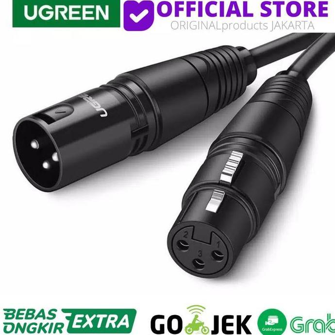 Ugreen Kabel Xlr Male To Female Mikrofon Karaoke Condenser Cable Mikrofon Ke Mixer Audio Stabil Spea