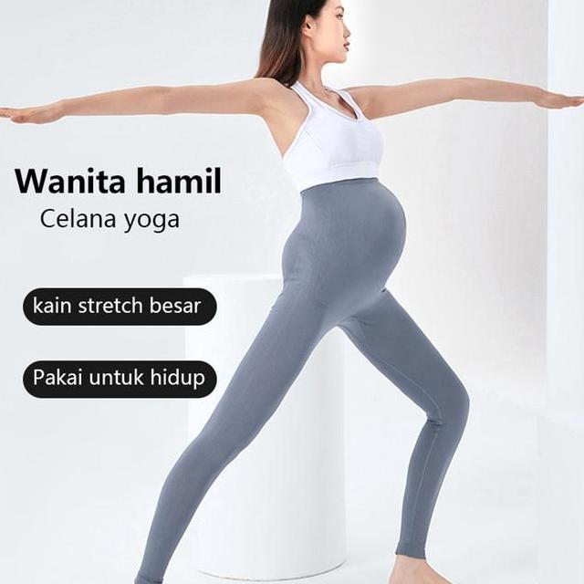 Musim Semi Wanita Hamil Celana Hiu Ukuran Besar Celana Pendukung Perut Olahraga Yoga Nyaman Elastis 