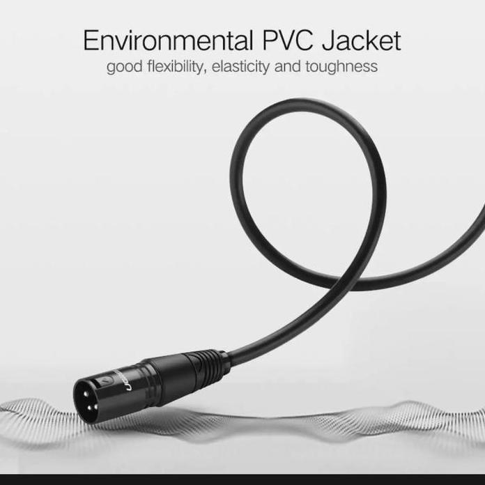 Ugreen Kabel Xlr Cowok To Cewek Ke Mikrofon Condenser Audio Camera Cable Mikrofon Ke Mixer Audio Sta