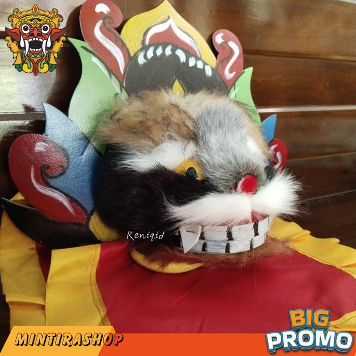 Barongan Kucing Anak Bahan Spons Kayu Bulu