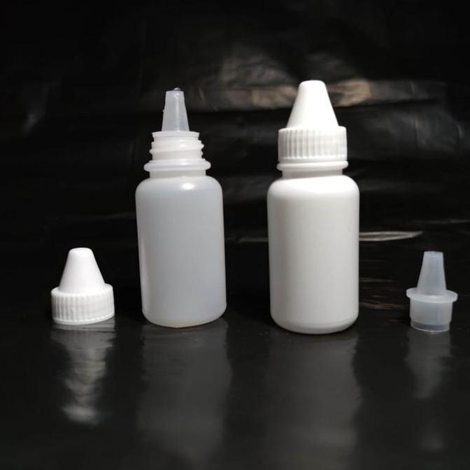 CC BOTOL TETES 30 ml BESAR PLASTIK 30ml LUBANG LANCIP plastik putih