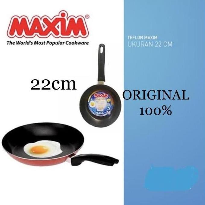 MAXIM VALENTINO Fry Pan 22Cm/Teflon Penggorengan ORIGINAL