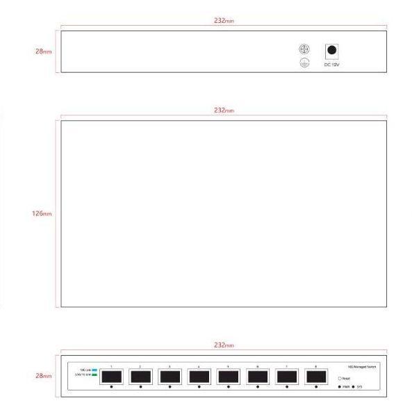Sale Ggclink 8 X 10Gbps Sfp+ Managed Dekstop Switch Hub Gsw-10G-8S+