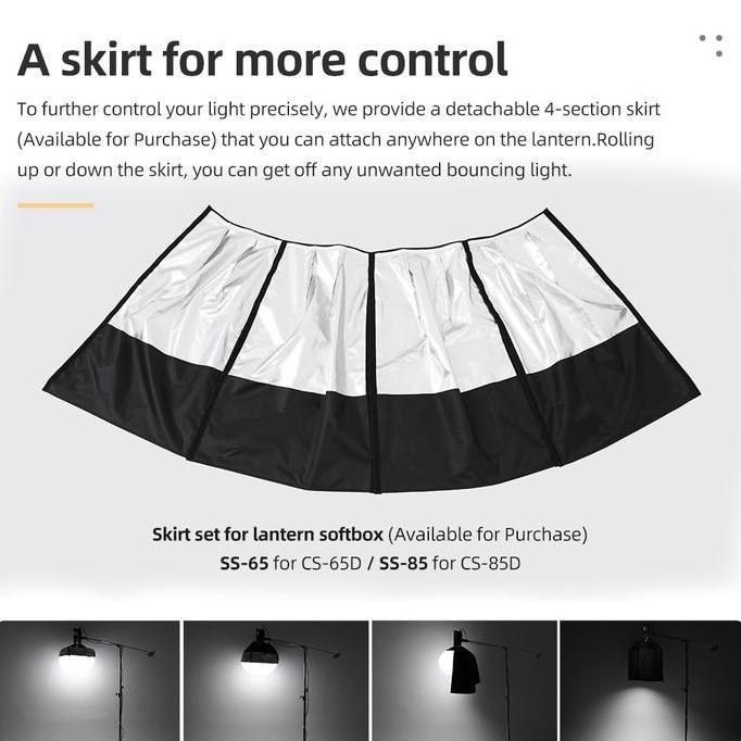 Murah Godox Cs-65D (65Cm) Lantern Softbox + Skirt Set Ss-65