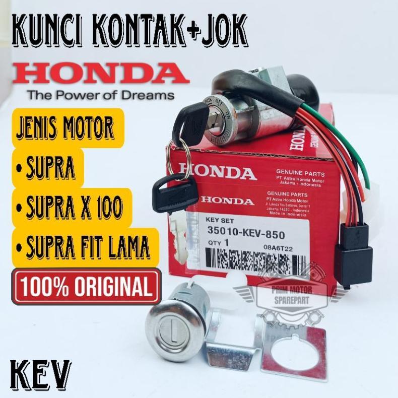 KUNCI KONTAK KEV+JOK ORIGINAL SUPRA, SUPRA X 100, SUPRA FIT LAMA , SUPRA LAMA KUALITAS ORIGINAL 100%