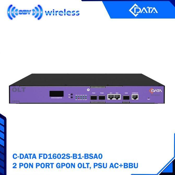 Sale C-Data Fd1602S-B1 Gpon Olt 2 Pon Port 2Ge 1Sfp+ Cdata Fd1602S 2Port Gpon