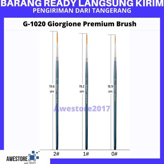 Giorgione G-1020 Liner Brush Kuas Lukis Round Tipis Water Color 0 1 2
