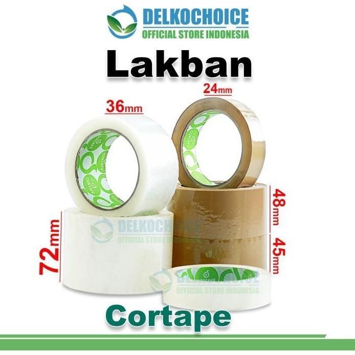 Lakban 45mm x 300yard CORTAPE Plakban Isolasi OPP Tape TERMURAH SATUAN