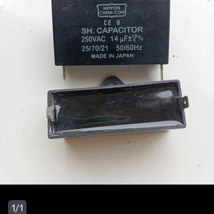 Capasitor Pompa Air 14Uf 250Vac 50/60Hz Original Promo 0426A