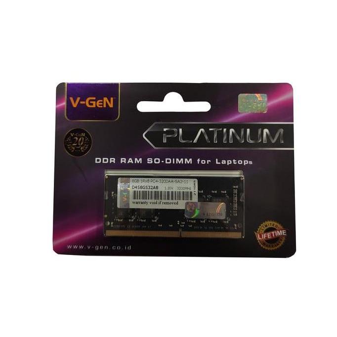 Component- Ram Ddr4 Sodimm V-Gen 8Gb Pc25600/3200Mhz (Memory Laptop Vgen)