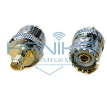 Xfour- Konektor Pl Female To Sma Female Sambungan Pl259 Radio Ht Connector Ke