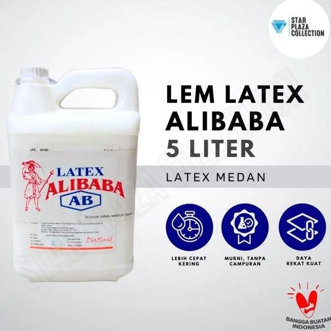 Lem Latex Cair ALIBAB / Lem Latek Soluna Murni  Lem Lateks Serbaguna untuk untuk Busa / Kulit / Kanv