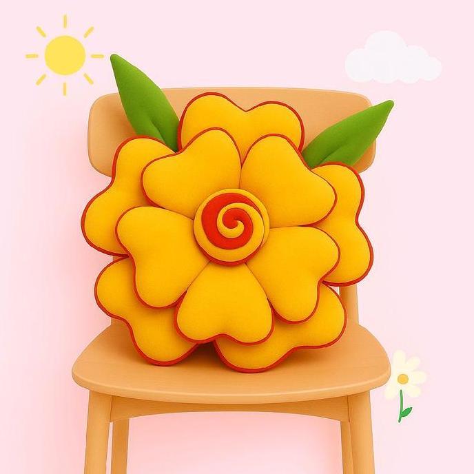 Salotto- Bantal Sofa Bunga Mawar Bantal Sofa Mawar Bantal Sofa Bentuk Bunga Kain Silikon Kursi