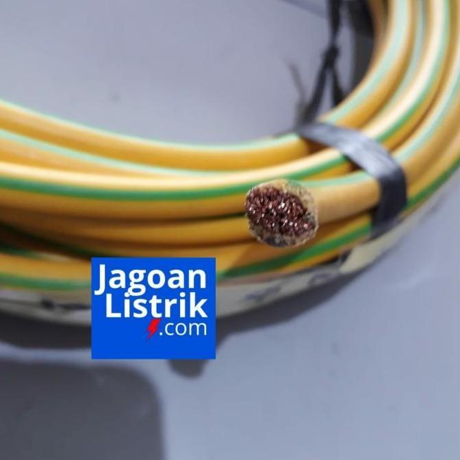 Kabel Listrik Serabut Nyaf 16Mm Supreme Nyaf 16 Mm Hitam / Kuning Hijau (Ecer) Cable Pvc