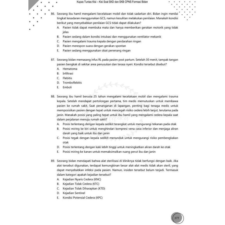 BUKU CPNS KHUSUS FORMASI BIDAN (SKD DAN SKB) PAS