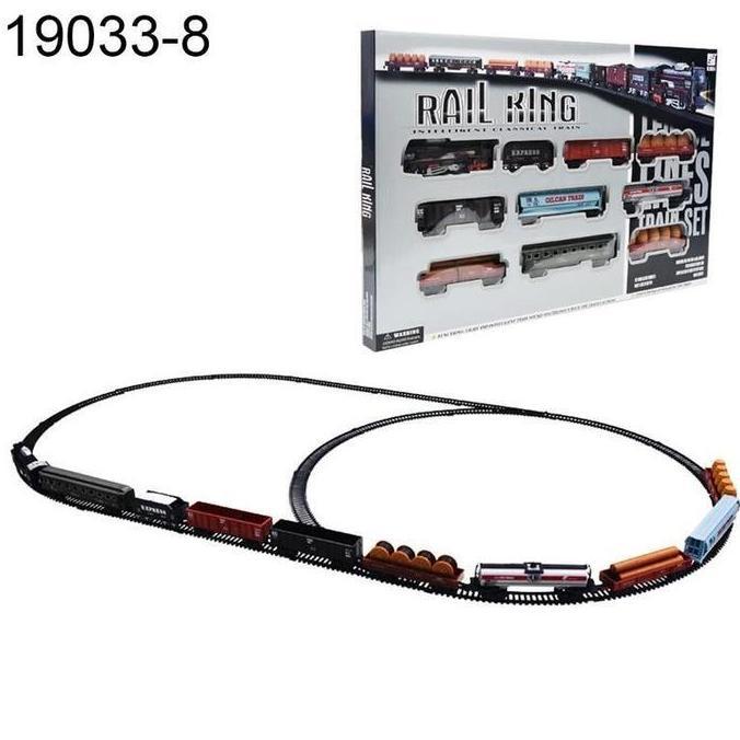 TERMURAH Mainan Anak Laki-laki 19033-8 TRACK KERETA API  RAIL KING Miniatur Kereta Api Rail King Jum