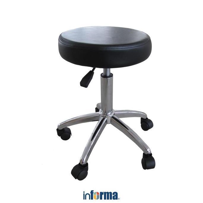 Informa Travis Bangku Salon Dengan Roda Saloon Chair Kursi Perawatan Potong Cukur Rambut Tempat Dudu
