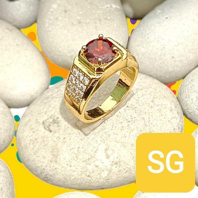 cincin pria cincin batu cincin terbatu titanium batu