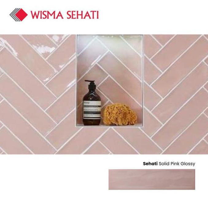 Keramik Dinding 6.5 x 26.6 Pilih Warna Mint/Putih/Abu-abu/Biru/Hijau/Pink Keramik Dinding Dapur / Ka