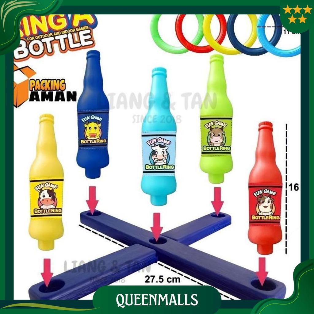 ( BISA COD ) PROMO Mainan Anak Bottle Ring Throw / Mainan Lempar Cincin Botol Rintangan Olahraga / L
