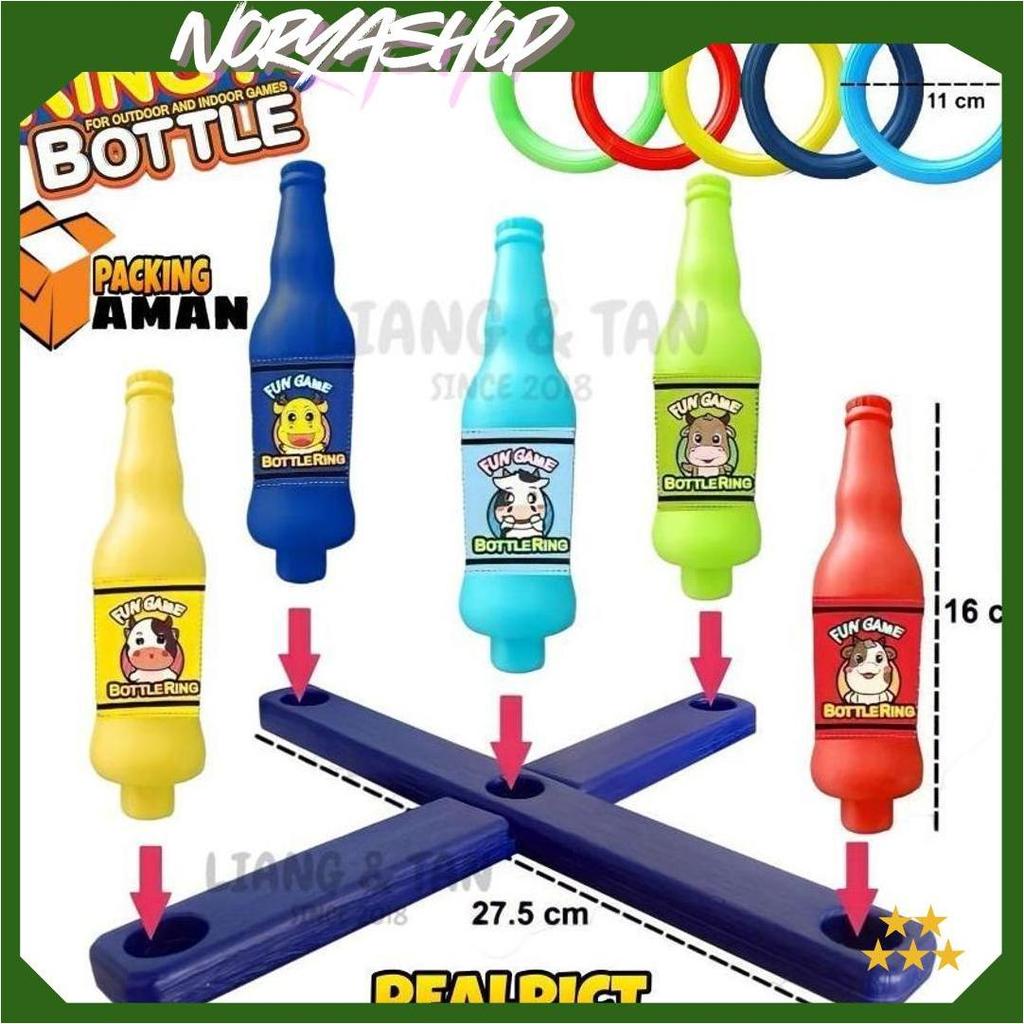 ( BISA COD ) PROMO Mainan Anak Bottle Ring Throw / Mainan Lempar Cincin Botol Rintangan Olahraga / L