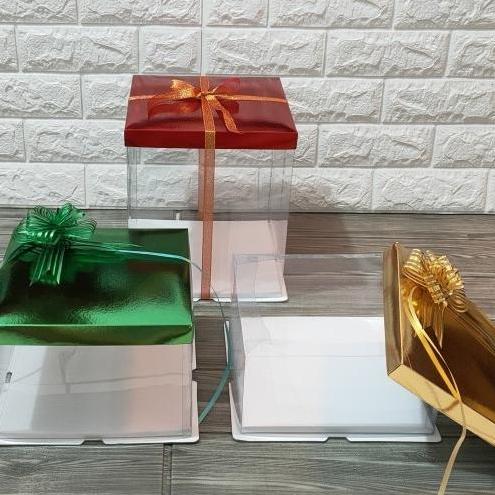 Kotak kue tart mika, lapis legit, gift box, seserahan, sangjit.