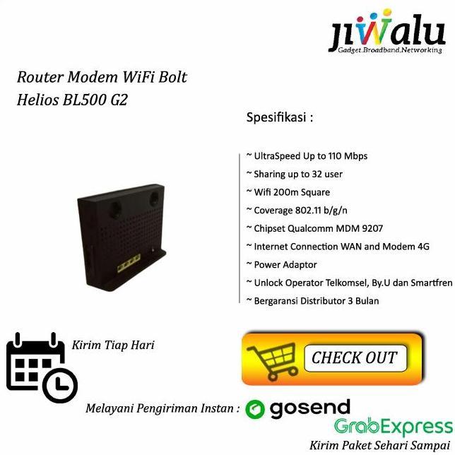 Ready Modem Router Wifi Bolt BL500 Unlock Smartfren Telkomsel By.u 2300Mhz