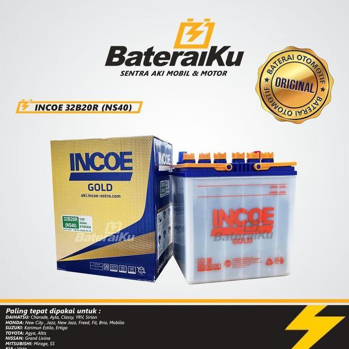 Aki Incoe Hybrid NS40 Aki Hybrid Aki Mobil Avanza, Xenia, Carry, Rush, Futura