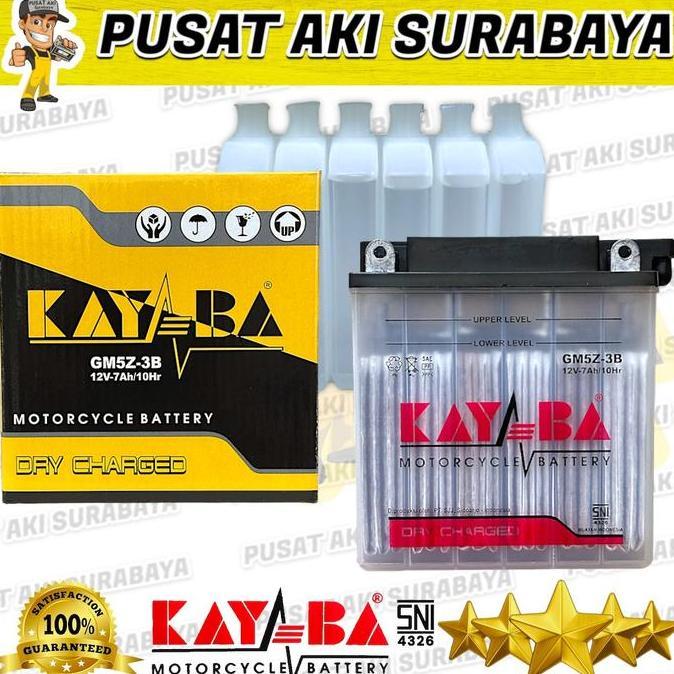 Promo TERBARU ACCU KAYABA GM5Z SEPEDA MOTOR TORNADO SMASH SHOGUN 110 SATRIA LUMBA TITAN MTX5AL YB5LB