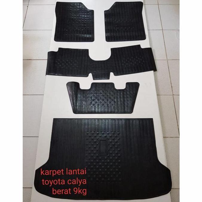 Karpet Karet Mobil Toyota Calya / Daihatsu Sigra 2019/2021 Full Set
