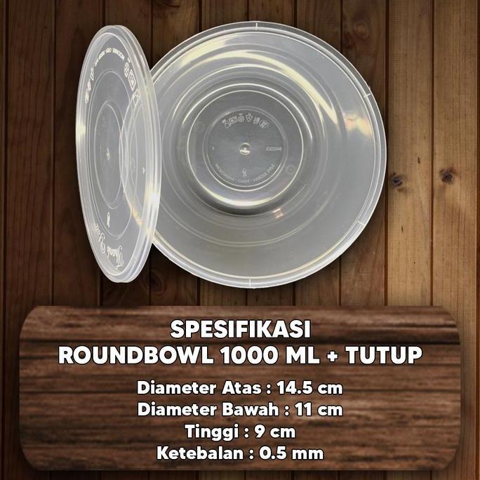Thinwall Mangkok 1000ml / Mangkuk Plastik 1000 ml /Thinwall 1000ml