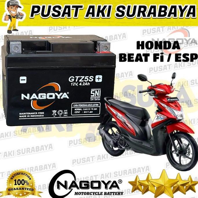Promo PUSAT AKI SURABAYA SUPER NAGOYA GTZ5S ACCU MF KERING MOTOR MATIC BEAT Diskon