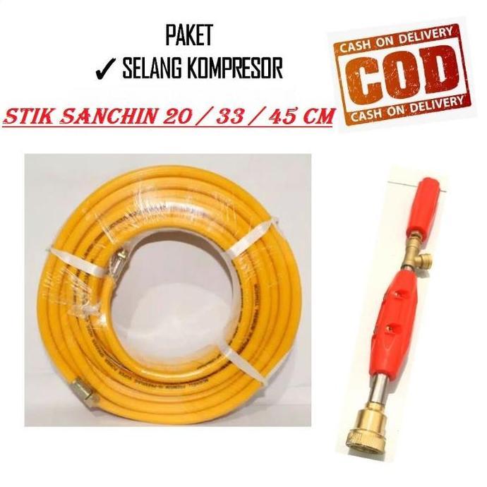 PAKET ALAT STEAM SELANG + STIK SANCHIN ALAT CUCI Motor&Mobil Steam