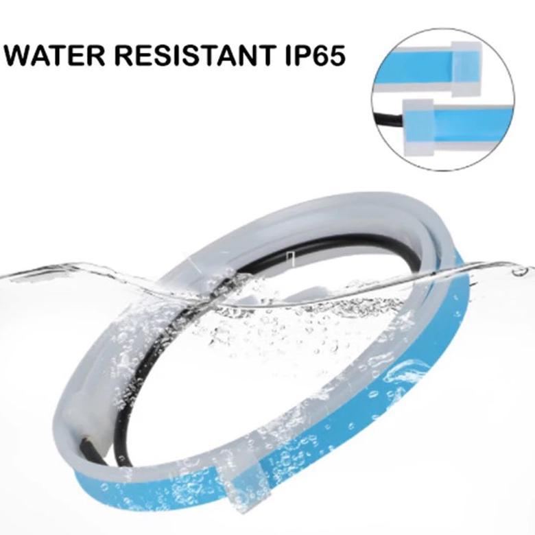 VELISSA 2PCS LAMPU ALIS LAMPU ALIS RUNNING 2 MODE LAMPU ALIS RUNNING 30CM LED LAMPU ALIS MOTOR MOBIL