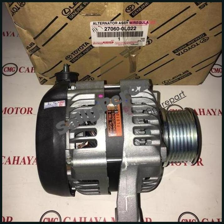 KOMPONEN TRANSMISI MOBIL] ALTERNATOR DINAMO AMPERE INNOVA FORTUNER HILUX DIESEL ORIGINAL TERLARIS BA
