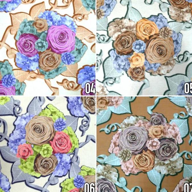 Kain Beludru Velvet Motif Bunga Kembang - Ivone (Sofa, Jok, Kursi)