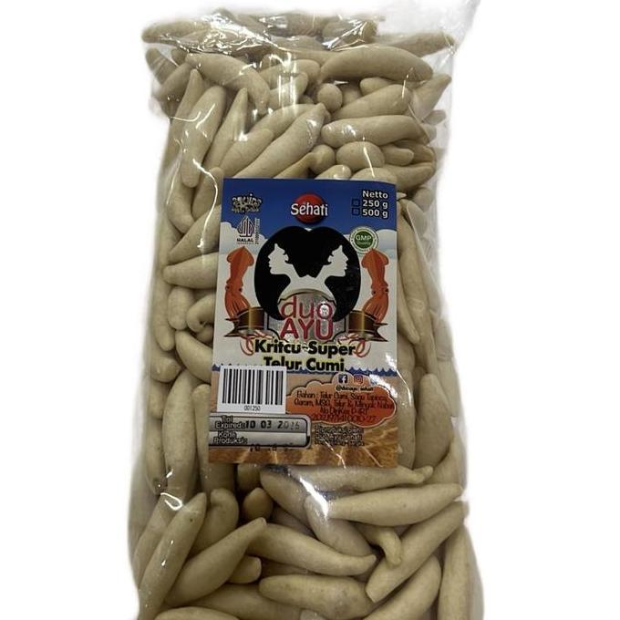 Kricu netto 250 gKeripik Telur Cumi   Snack Cemilan khas Bangka