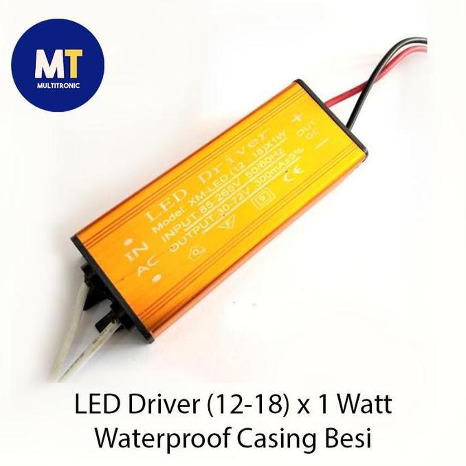 Led Driver (12-18)X 1 Watt Waterproof Casing Besi