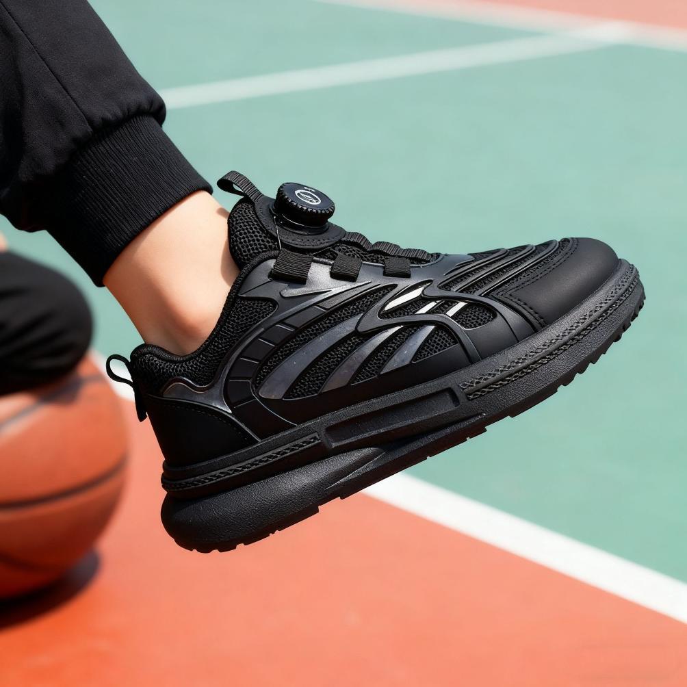 Terlaris B002 Sepatu Anak Lakilaki Sneakers Sepatu Anak Cowok Basket Sepatu School Shoes Hitam Sepat