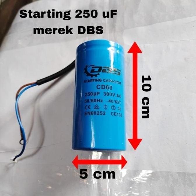 150uf / 200uf / 250uf/ 300ufCd60 Kapasitor Motor Starting 450v