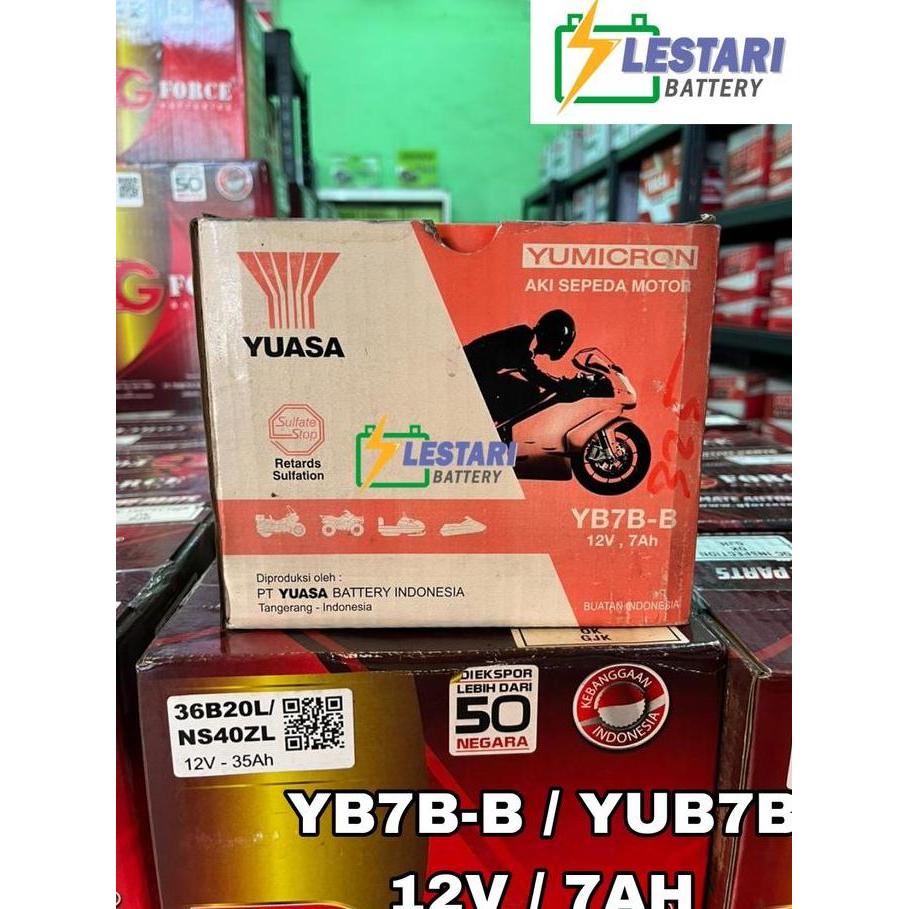 Aki Basah Motor HONDA TIGER 2000/REVO YUASA YB7B-B